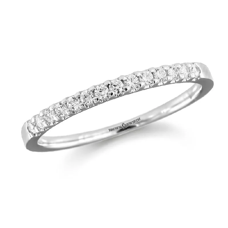 0.15ct Round Brilliant Cut Diamond 14-Stone Claw Set 18ct White Gold Eternity Ring