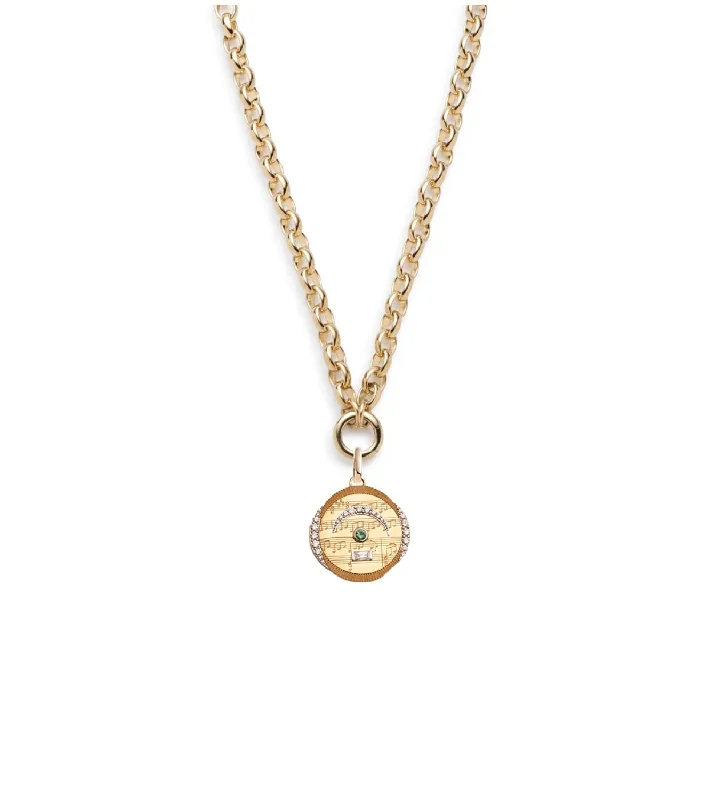 Pause - Internal Compass : Heavy Open Belcher Chain Necklace