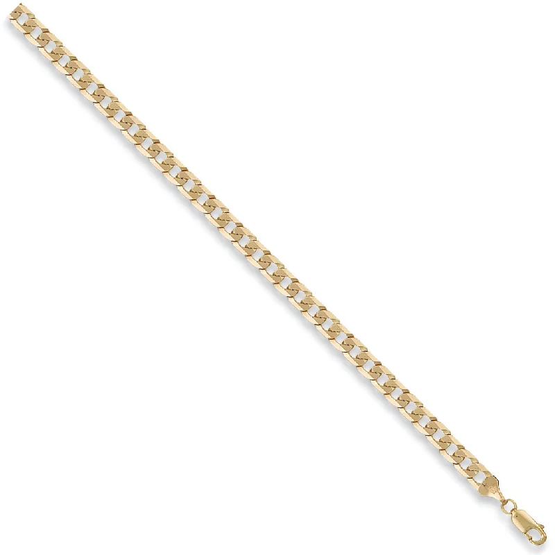 Flat Curb Bracelet - 9ct Gold