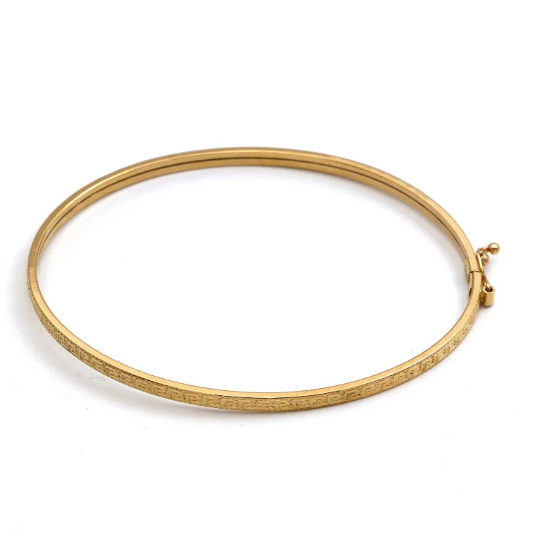 Real Gold Maze Hoop Light Bangle (SIZE 15) Model 1017-1 BA1529