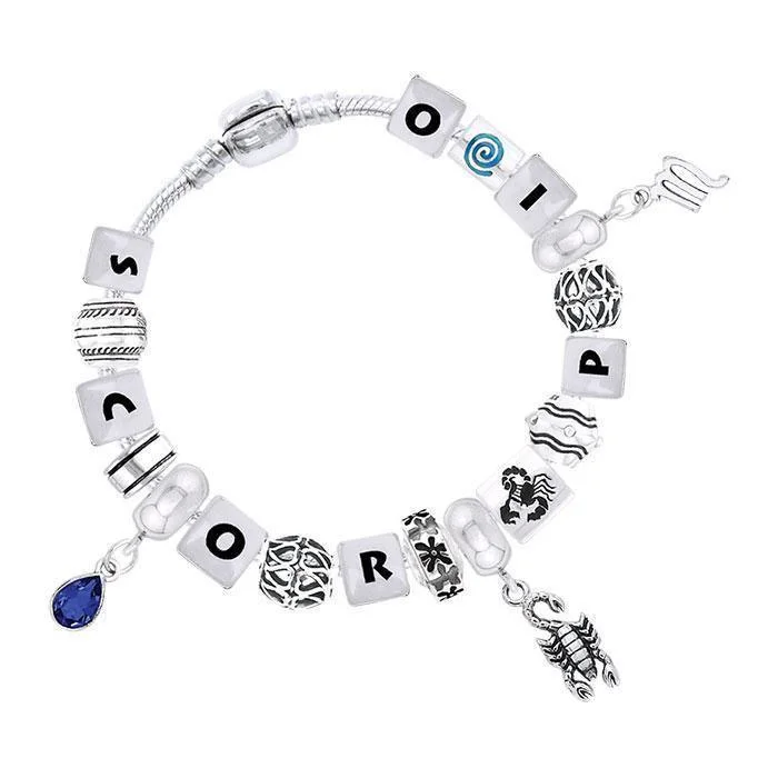 Scorpio Astrology Bead Bracelet TBL316