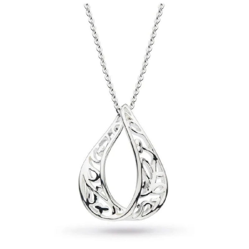 Silver Blossom Flourish Loupe Necklace