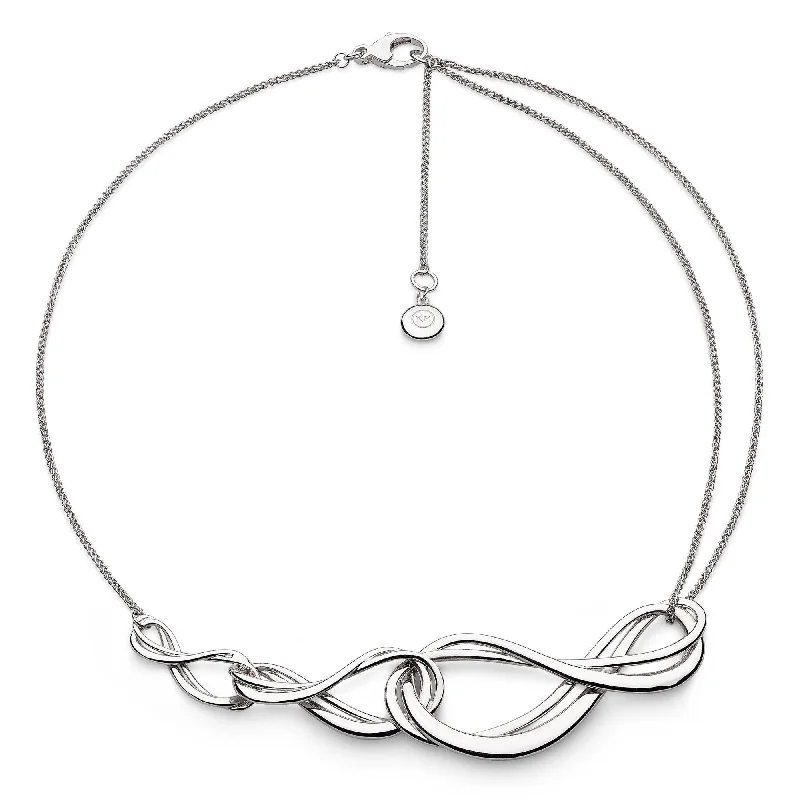 Silver Infinity Trio Grande Necklace