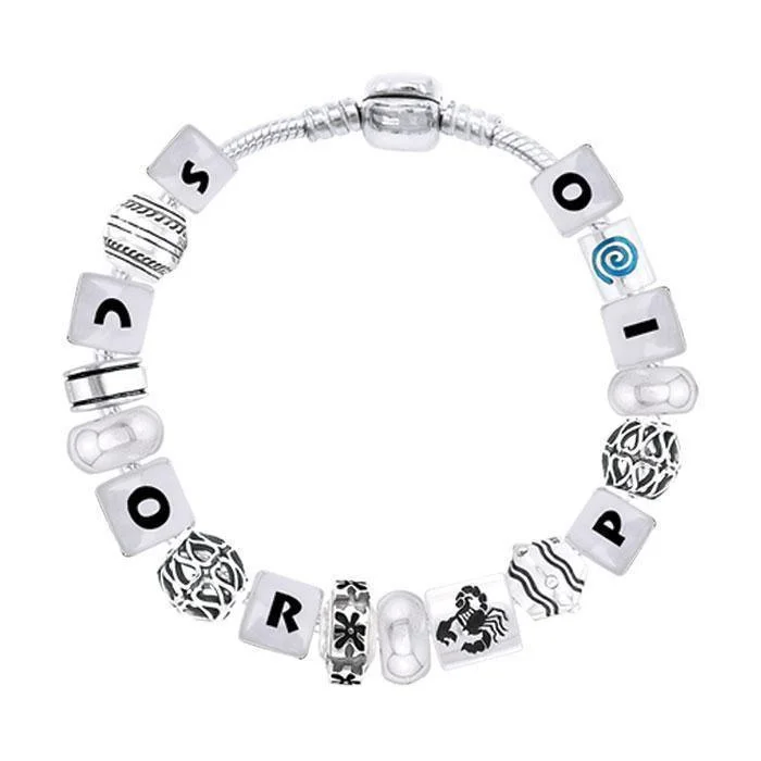 Scorpio Astrology Bead Bracelet TBL328