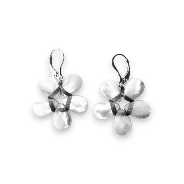 ANN LIGHTFOOT - MOTHER OF PEARL FLOWER EARRING