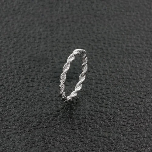 Platinum Twist Ring