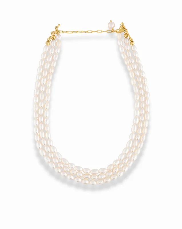 Joanna Pearl Layered Choker Necklace