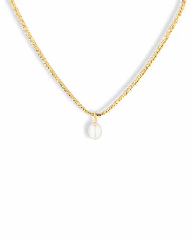 Devyn Pearl Drop Necklace