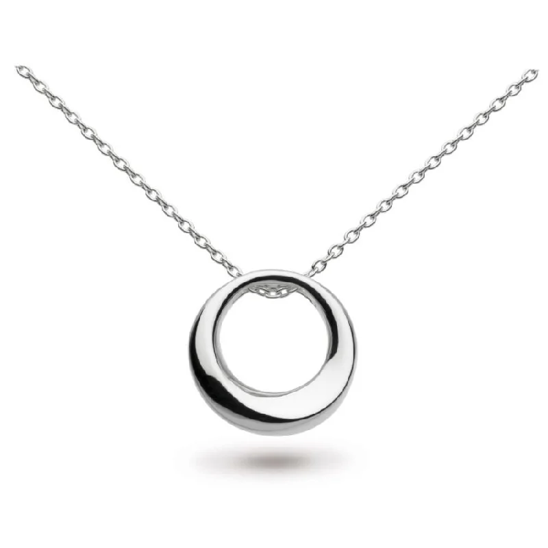 Silver Bevel Cirque Small Necklace