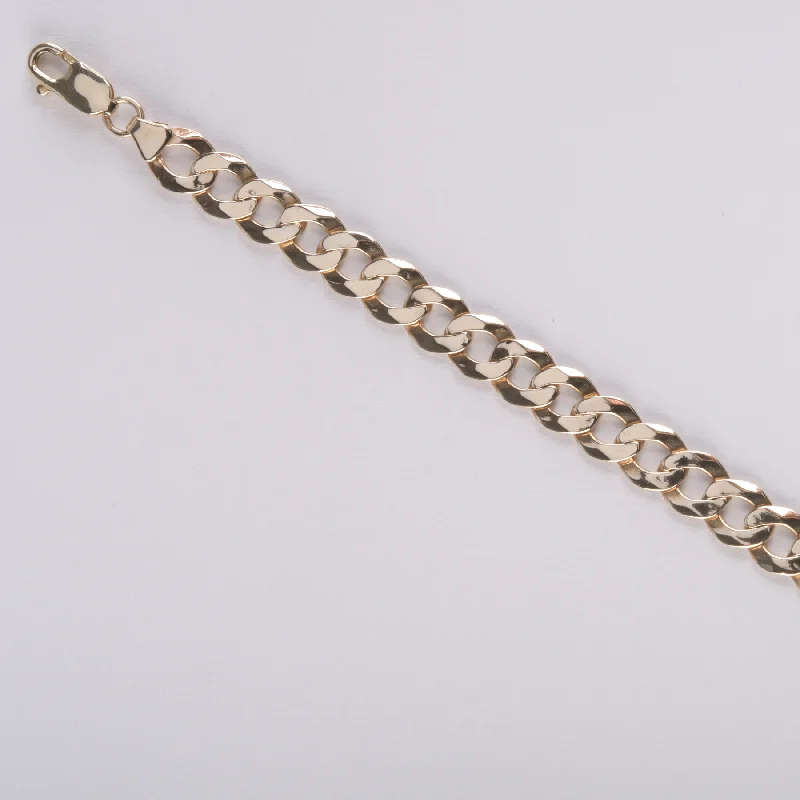 Flat Curb Bracelet - 9CT YELLOW GOLD