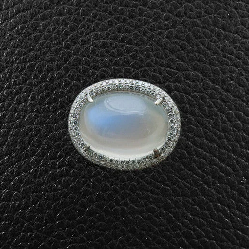 Moonstone & Diamond Cocktail Ring