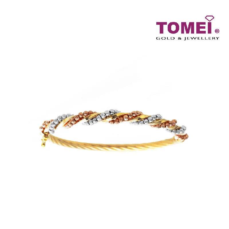 TOMEI Splendorously Frabjous Bangle, Yellow Gold 916