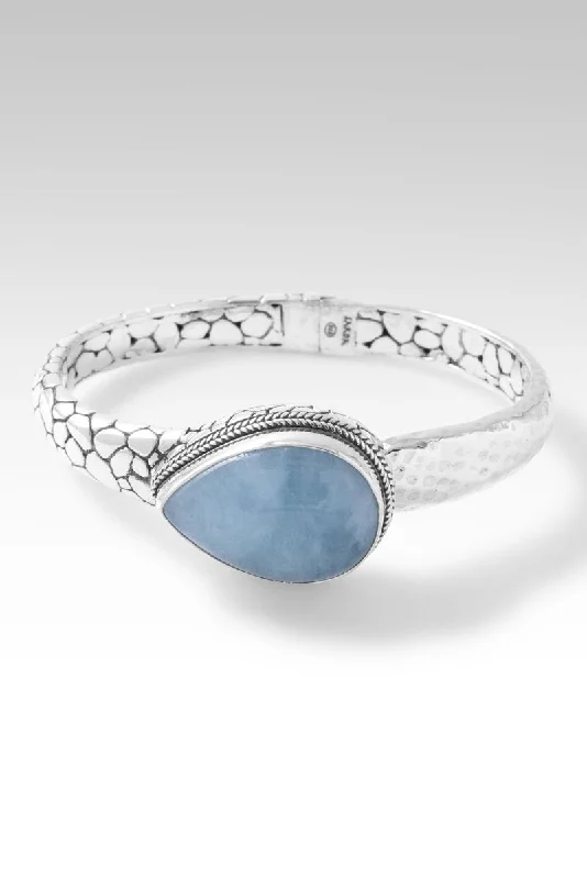 Patient in Trials Bangle™ in Aquamarine