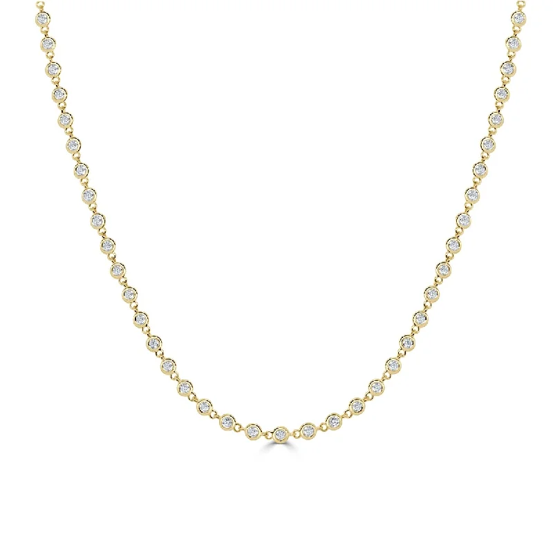 Joelle Diamond Necklace 14K Gold 2ct