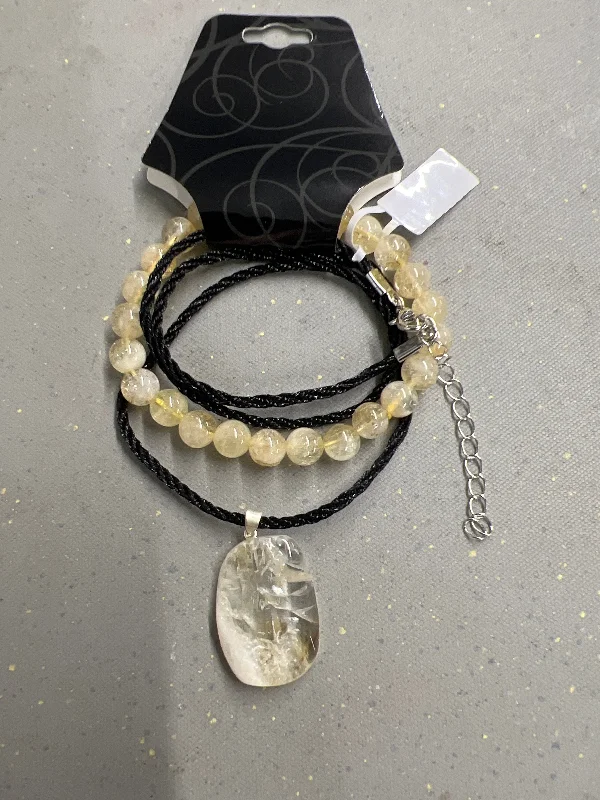 Citrine Bracelet and Necklace Set