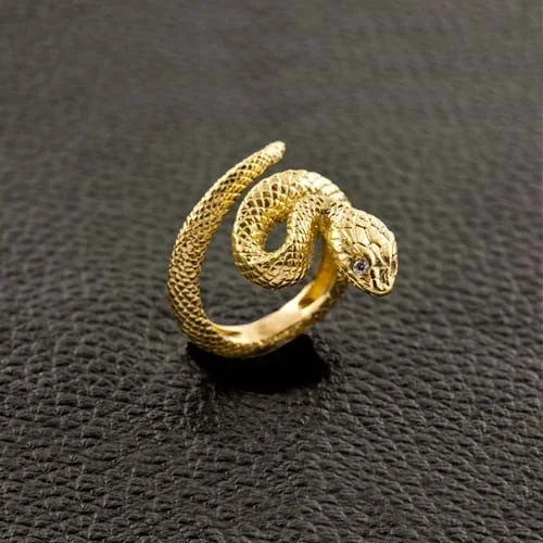 Golden Snake Ring