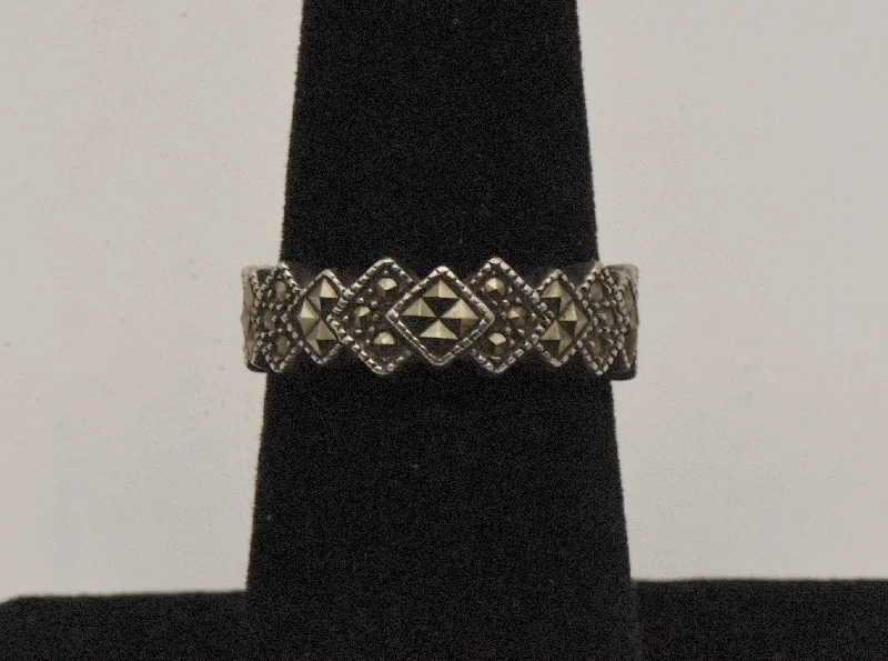 Judith Jack - Sterling Silver and Marcasite Ring- Size 6