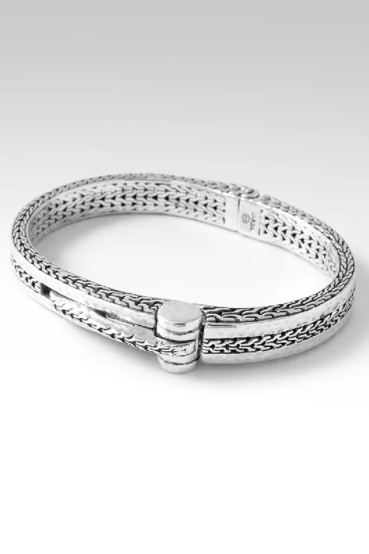 Iron Sharpens Iron Bangle™ in Chainlink