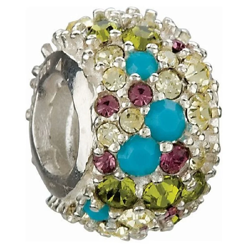 Silver Charm - Multi-coloured Jewelled Kaleidoscope