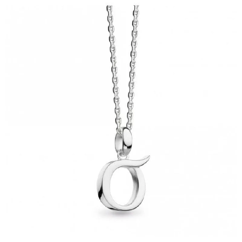 Silver Signature Capital O Necklace