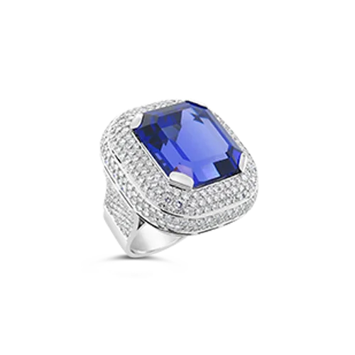 Tanzanite & Diamond Ring