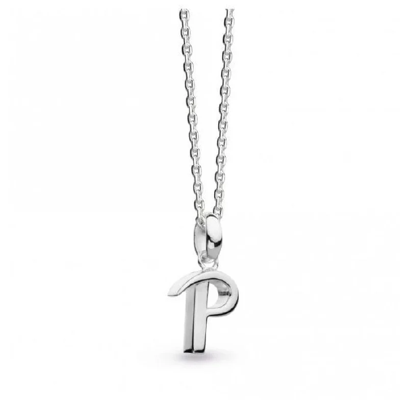 Silver Signature Capital P Necklace