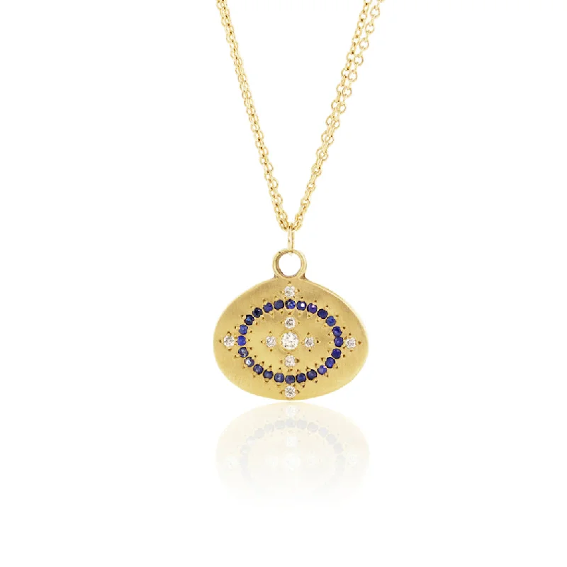 Heaven on Earth Diamond & Sapphire Pendant Necklace