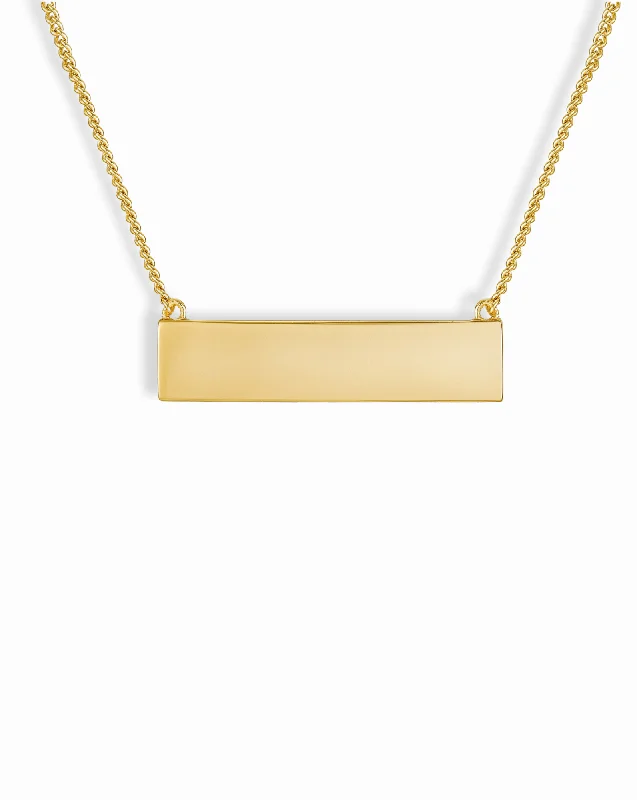 Aspen Name Plate Necklace