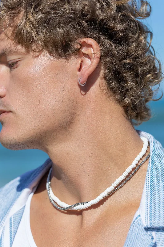 Unisex Men's Puka Shell Necklace - Kealani