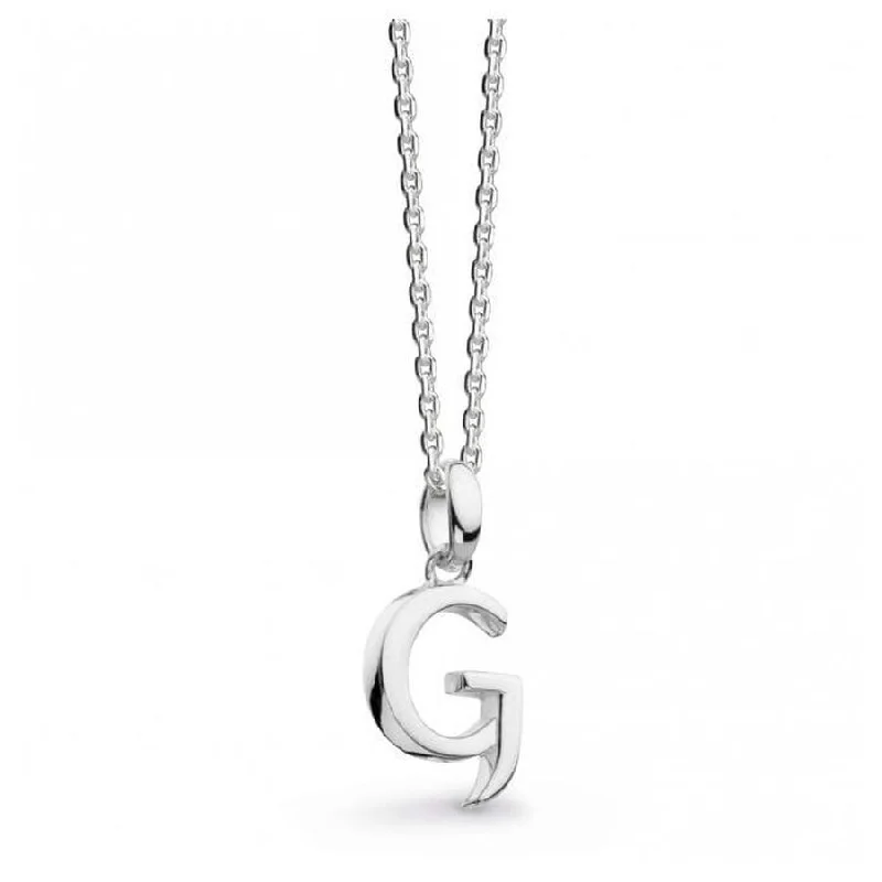 Silver Signature Capital G Necklace