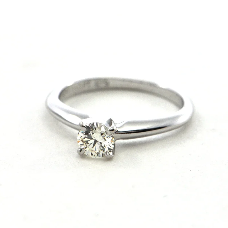 0.33 ct Internally Flawless Platinum & 18k Diamond Ring - GIA Certified