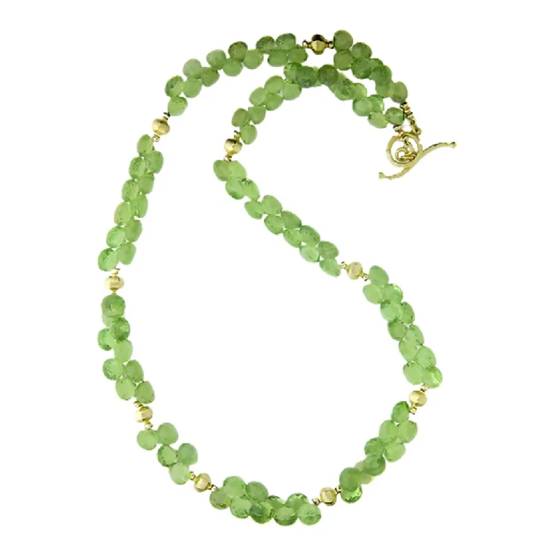 Peridot Briolette Necklace