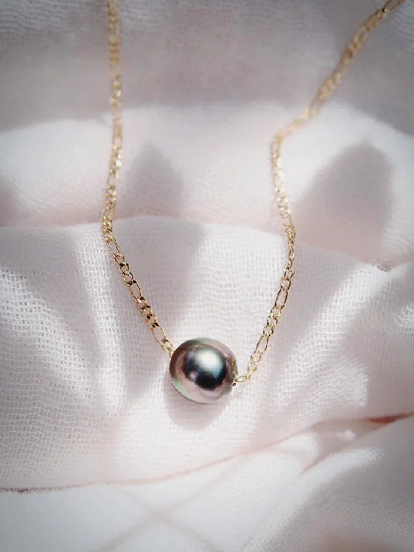 Single Floating Tahitian Pearl Necklace - Miliani