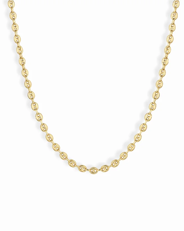 Petite Puffy Mariner Chain Necklace