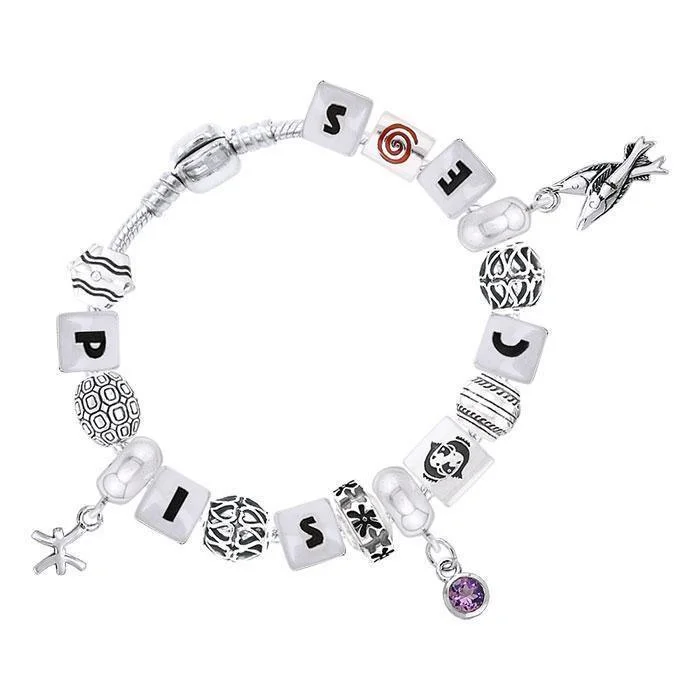 Pisces Astrology Bead Bracelet TBL315