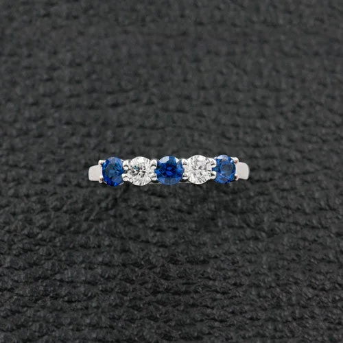 Sapphire & Diamond Band