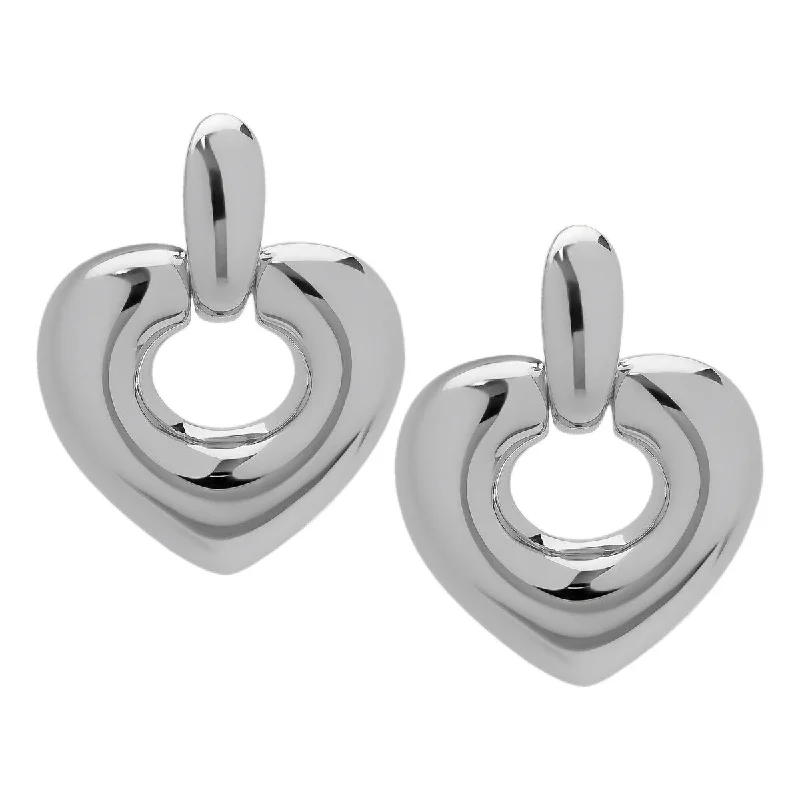 Victoria Townsend Silver Plated Heart Stud Earring