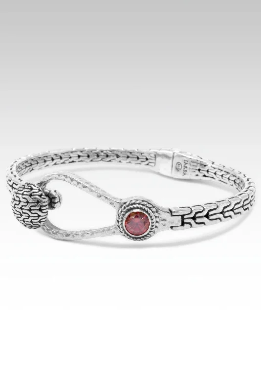 Strength of Unity Bangle™ in Red Moissanite