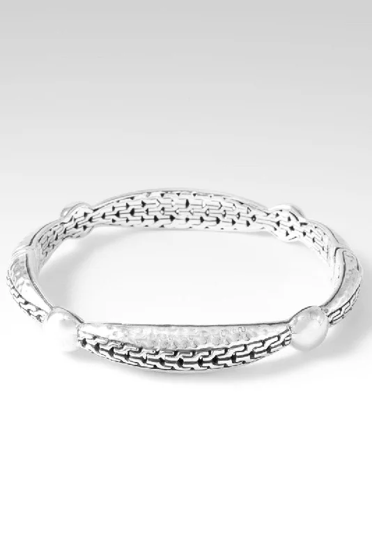 Refuge & Strength Bangle™ in Chainlink