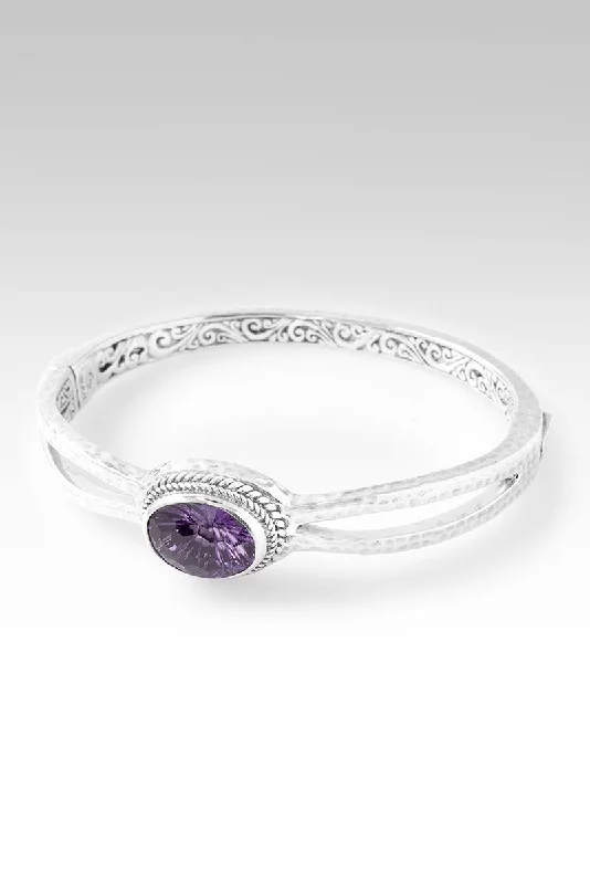 Seek Wisdom Bangle™ in Amethyst