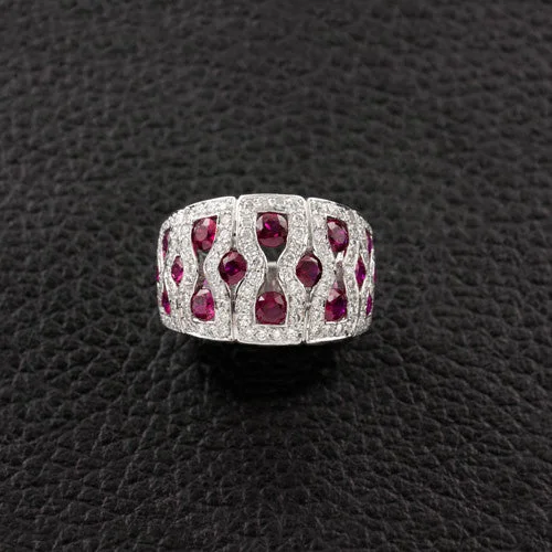 Ruby & Diamond Dome Ring