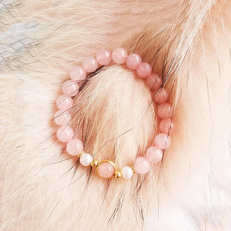 C117 - Natural Pink Crystal & Pearl