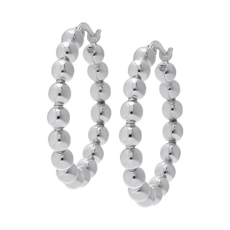 Victoria Townsend .925 Sterling Silver Bubble Hoop Earring