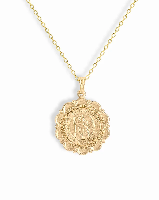 St. Christopher Coin Necklace