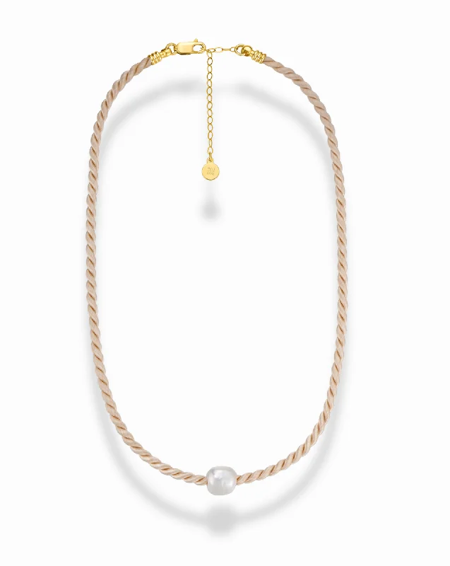 Paris Pearl Cord Necklace