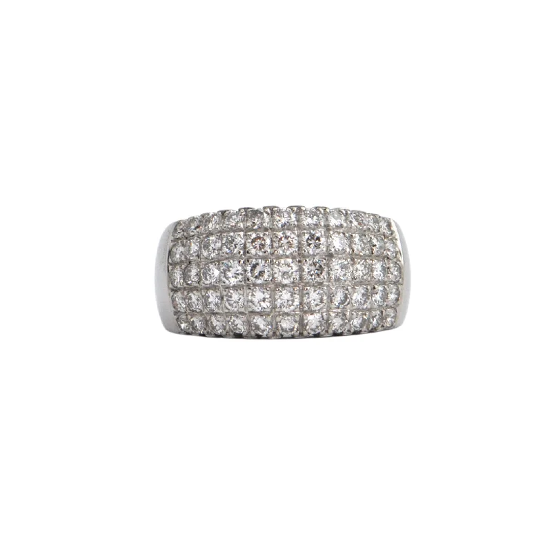 Estate Pavé Diamond 18K Gold Ring