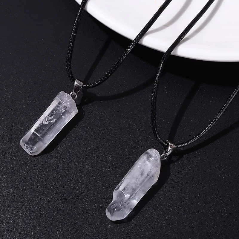 Clear Quartz Point Necklace