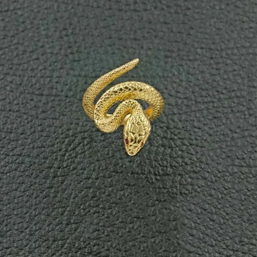 Yellow Gold Snake Ring