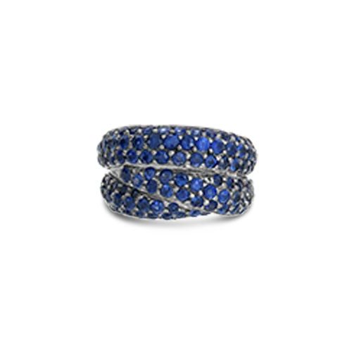 Sapphire Criss Cross Ring