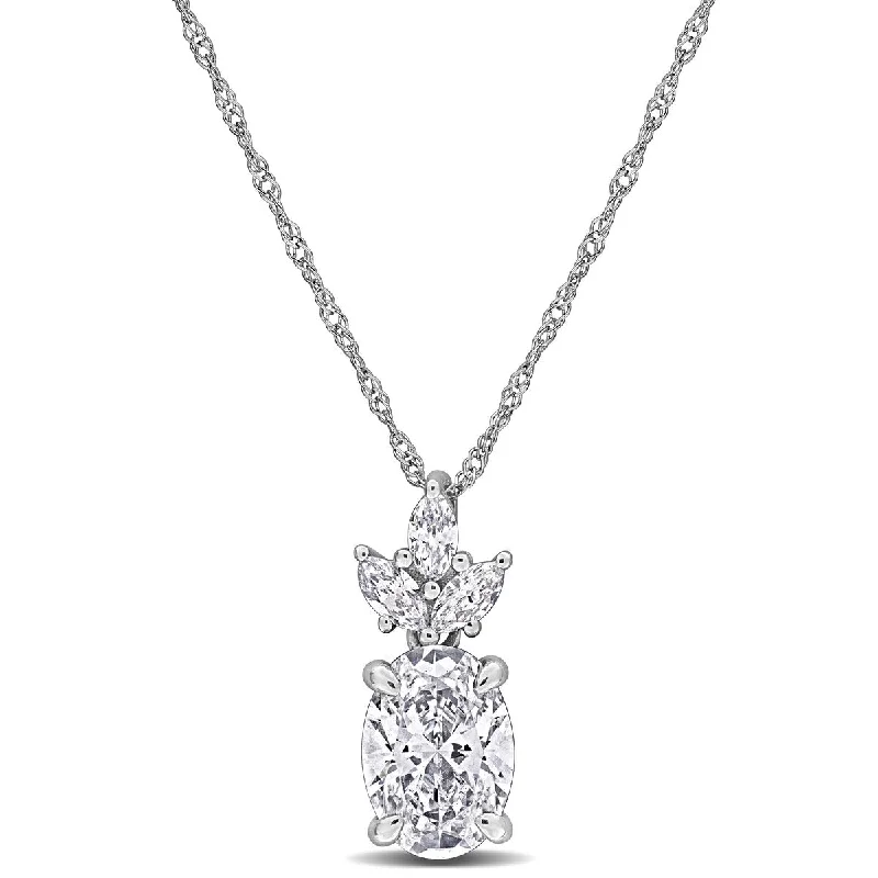 Created Forever 1 2/5ct TW Lab-Grown Diamond Necklace in 14k White Gold